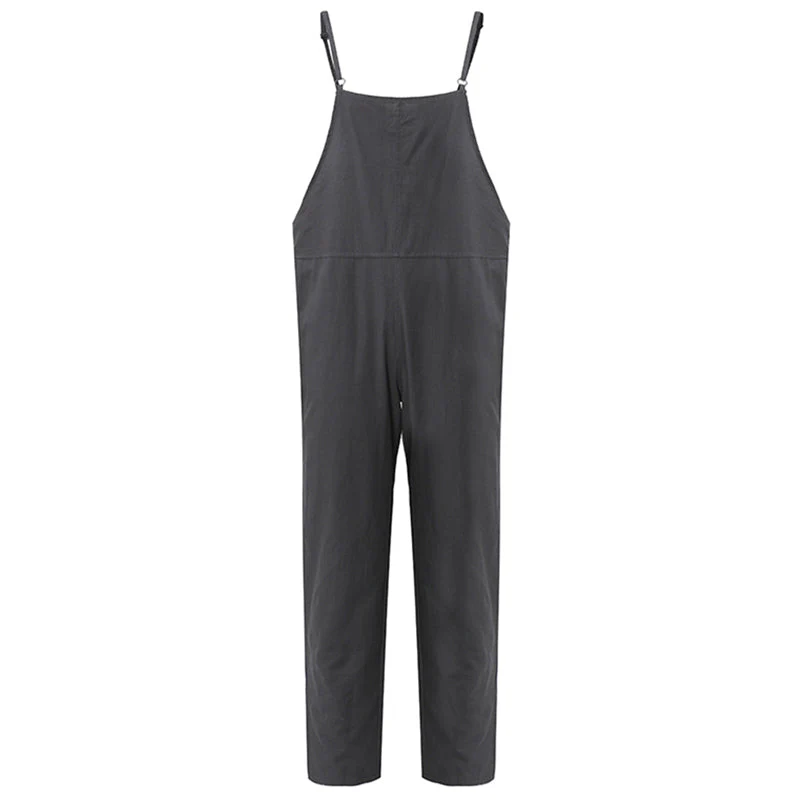 M-5XL Casual Women Side Button Strap Overalls - Image 2