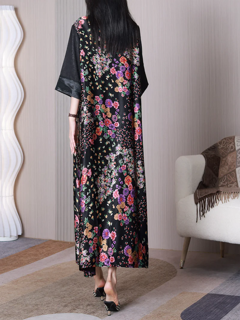 Mad In Love Square Collar Floral A-line Dress - Image 5