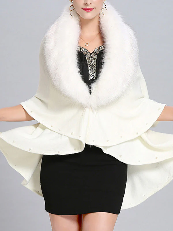Malona Tail Neck Peplum Poncho Plus Size Cape Cardigan - Image 19