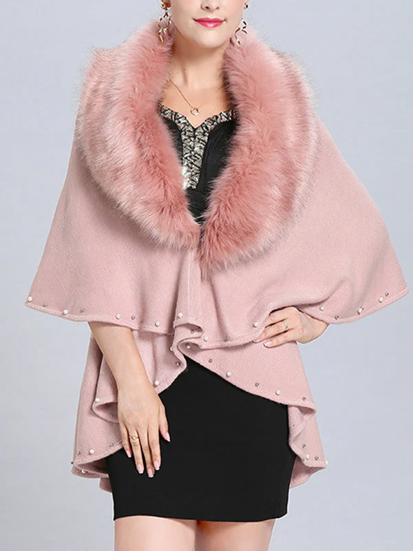 Malona Tail Neck Peplum Poncho Plus Size Cape Cardigan - Image 5