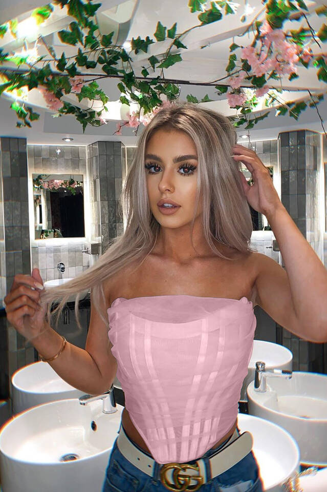Mesh Boned Corset Top - Image 27