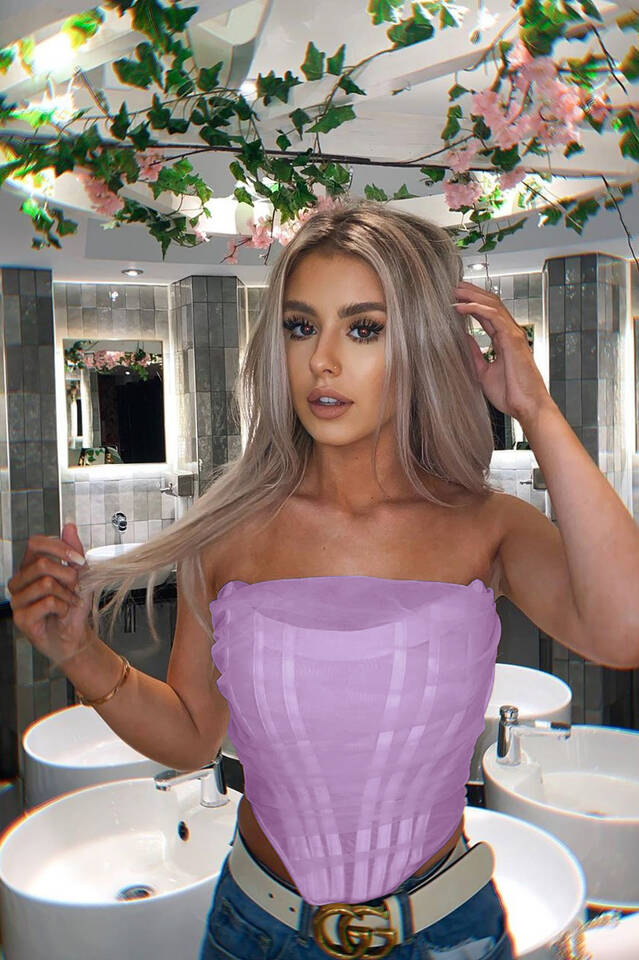 Mesh Boned Corset Top - Image 31