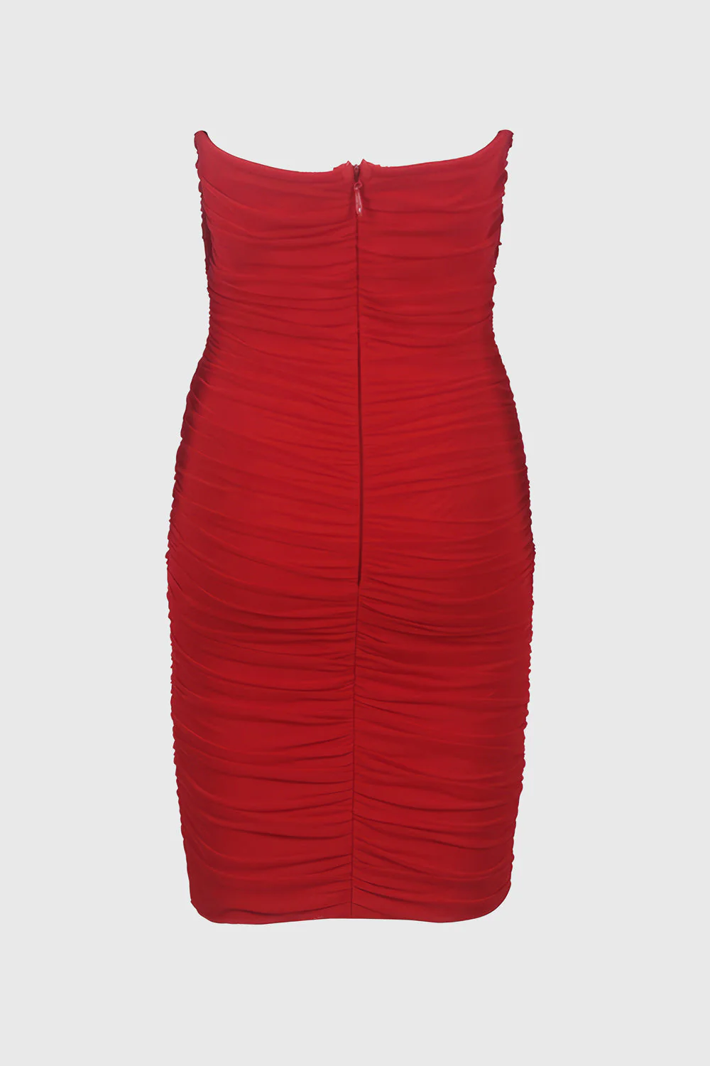 Mini Dress with Roses - Red - Image 2