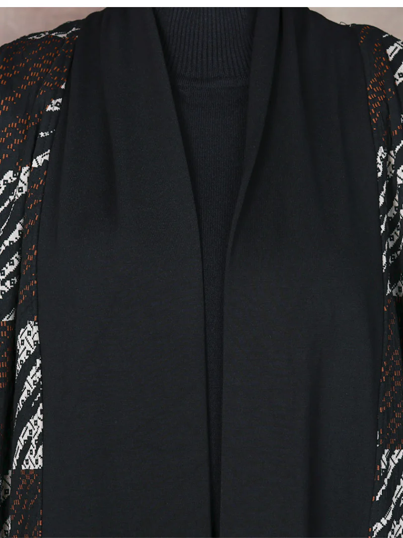 Modern Comfort Printed Plaid Long Cardigan - Image 4