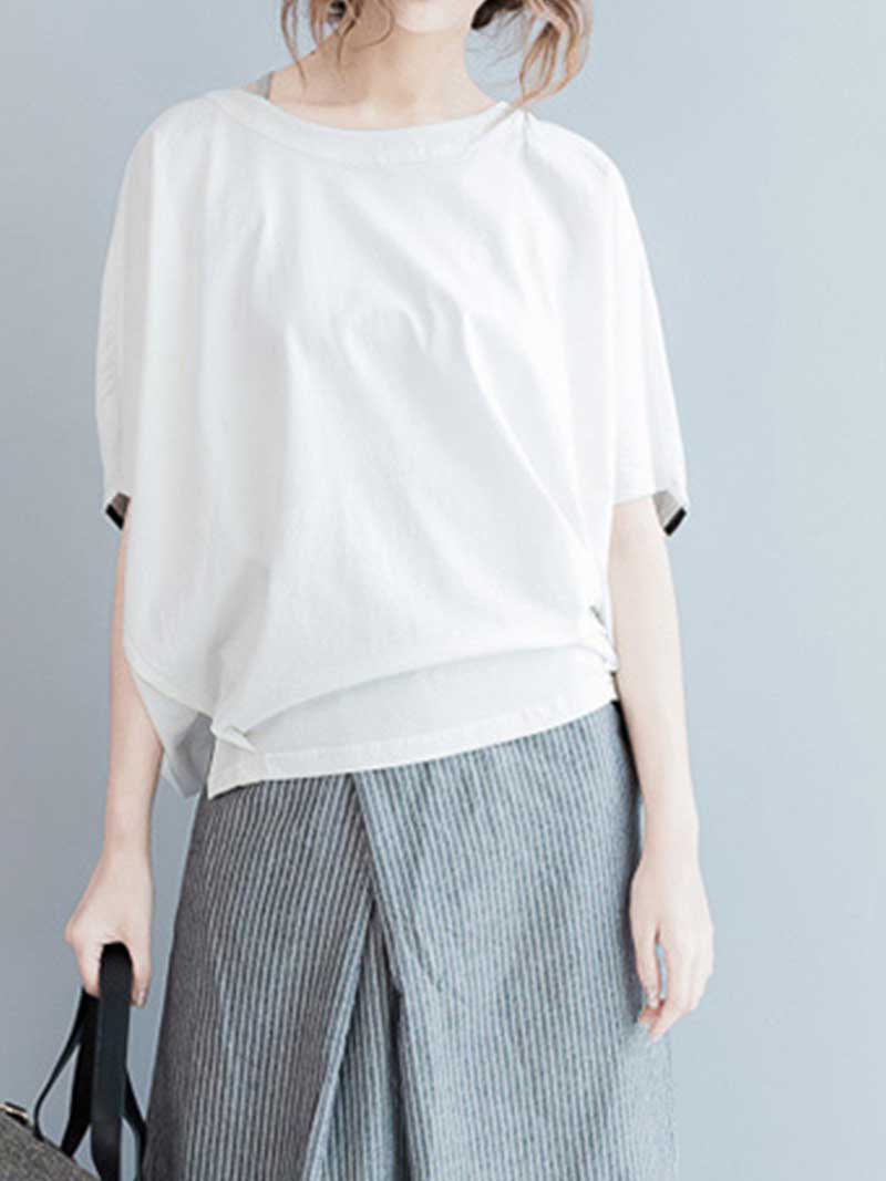 Mountain of Love Round-Neck Stripes Top - Image 2