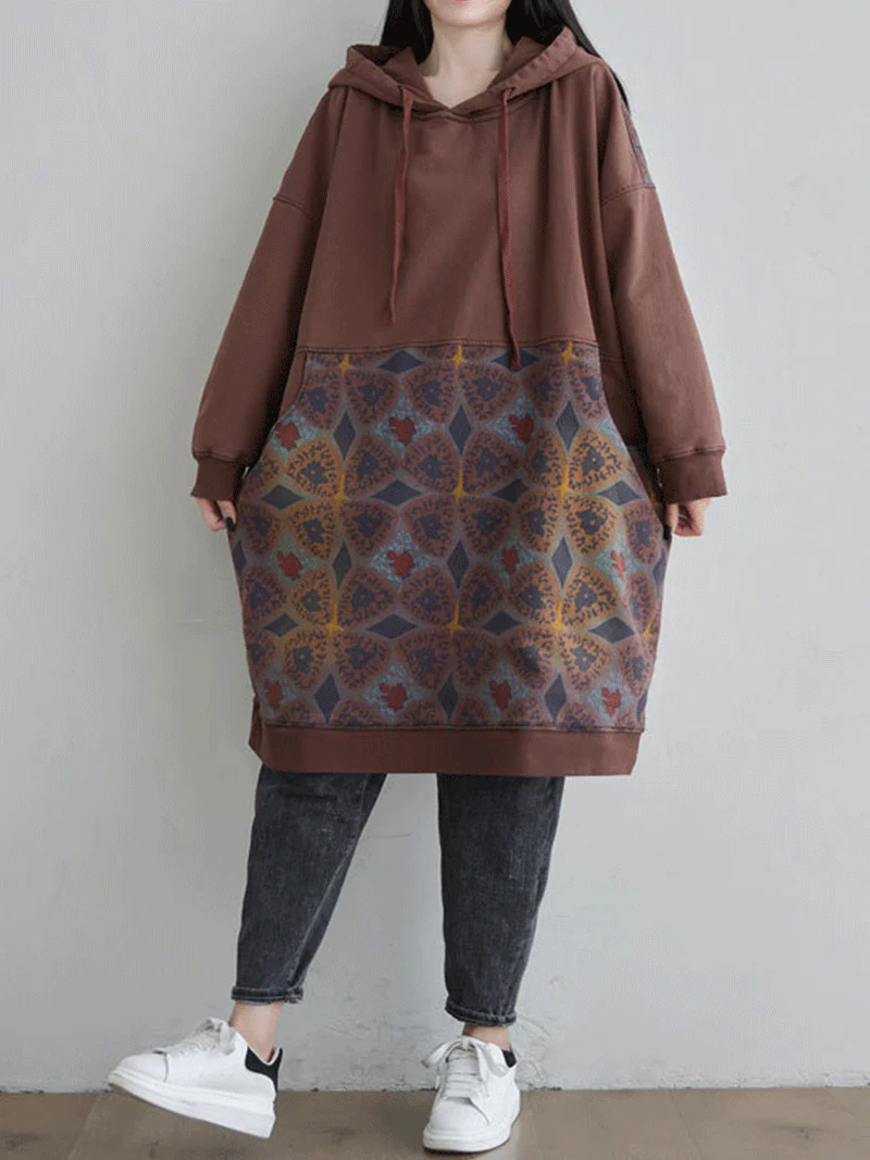 Must Be Love Hooded Sweater Midi Dress - Image 3