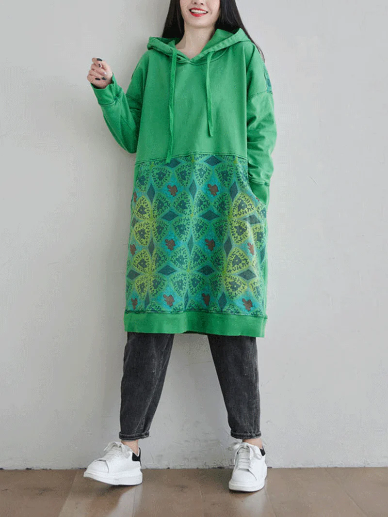 Must Be Love Hooded Sweater Midi Dress - Image 6