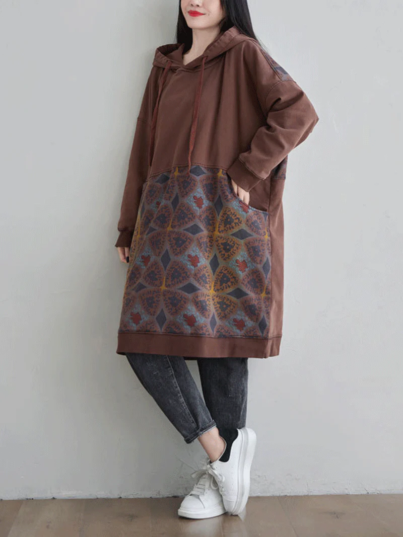 Must Be Love Hooded Sweater Midi Dress - Image 8