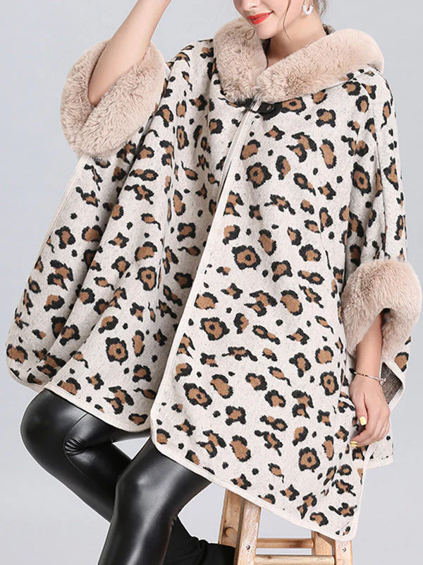 My Favorite Flutter Fluffy Neck Plus Size Cape Cardigan - Image 17
