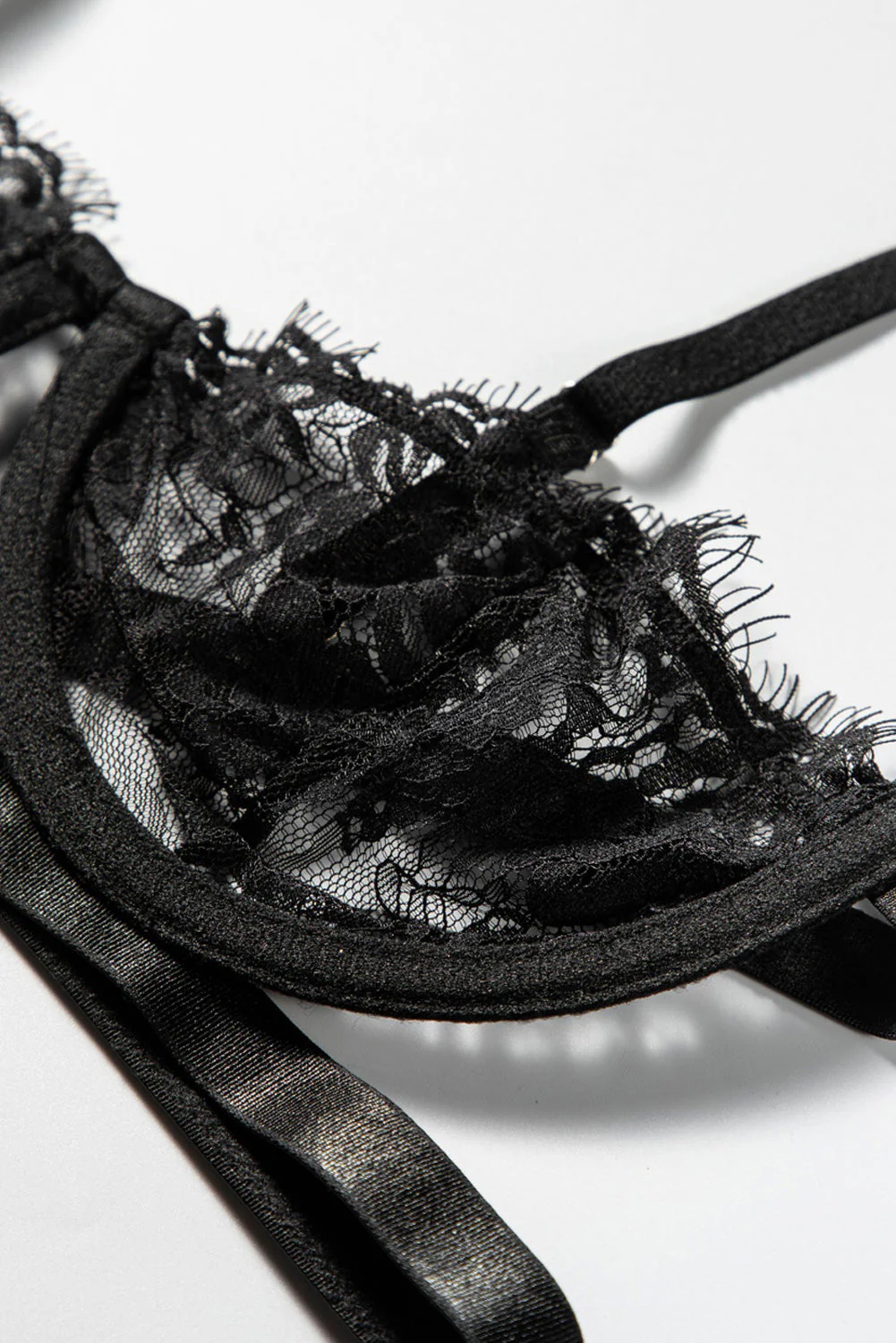 Neon Lace Balconette Bralette Lingerie Set - Image 42