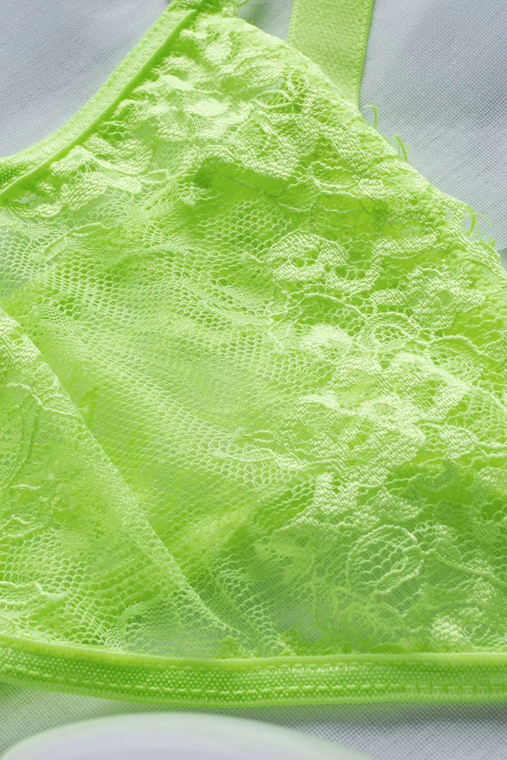 Neon Lace Balconette Bralette Lingerie Set - Image 74