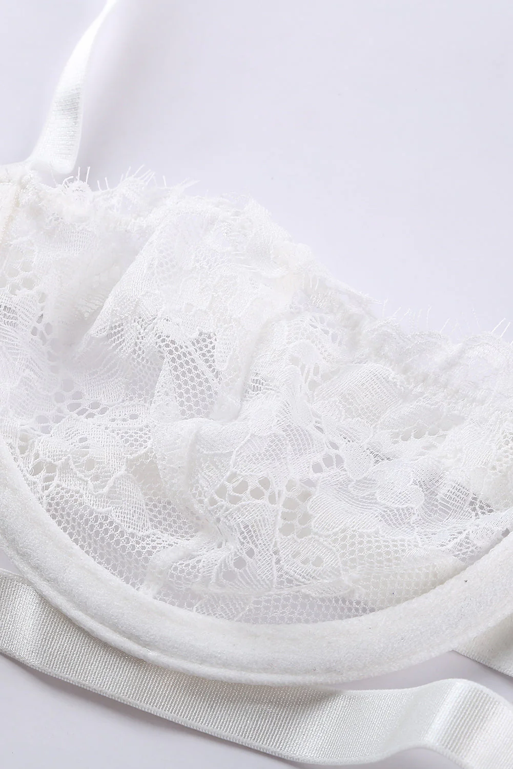 Neon Lace Balconette Bralette Lingerie Set - Image 9