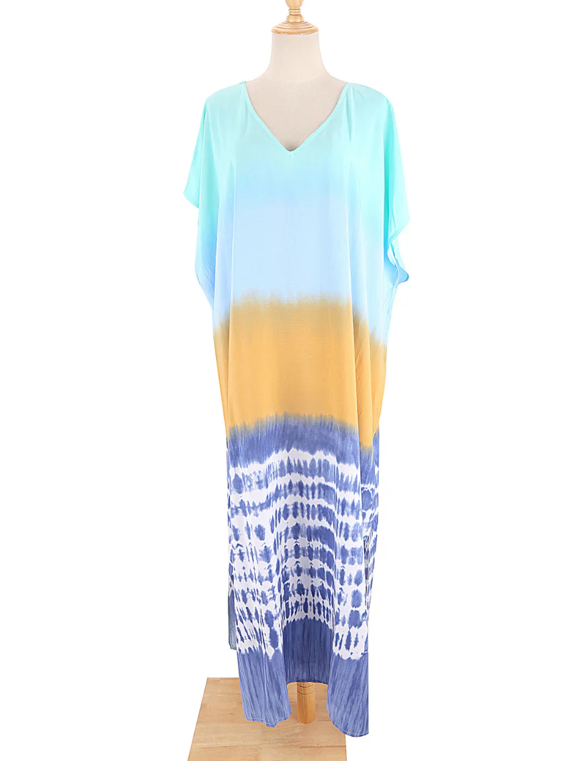 Never Look Back Rayon Stylish Kaftan Dress - Image 2
