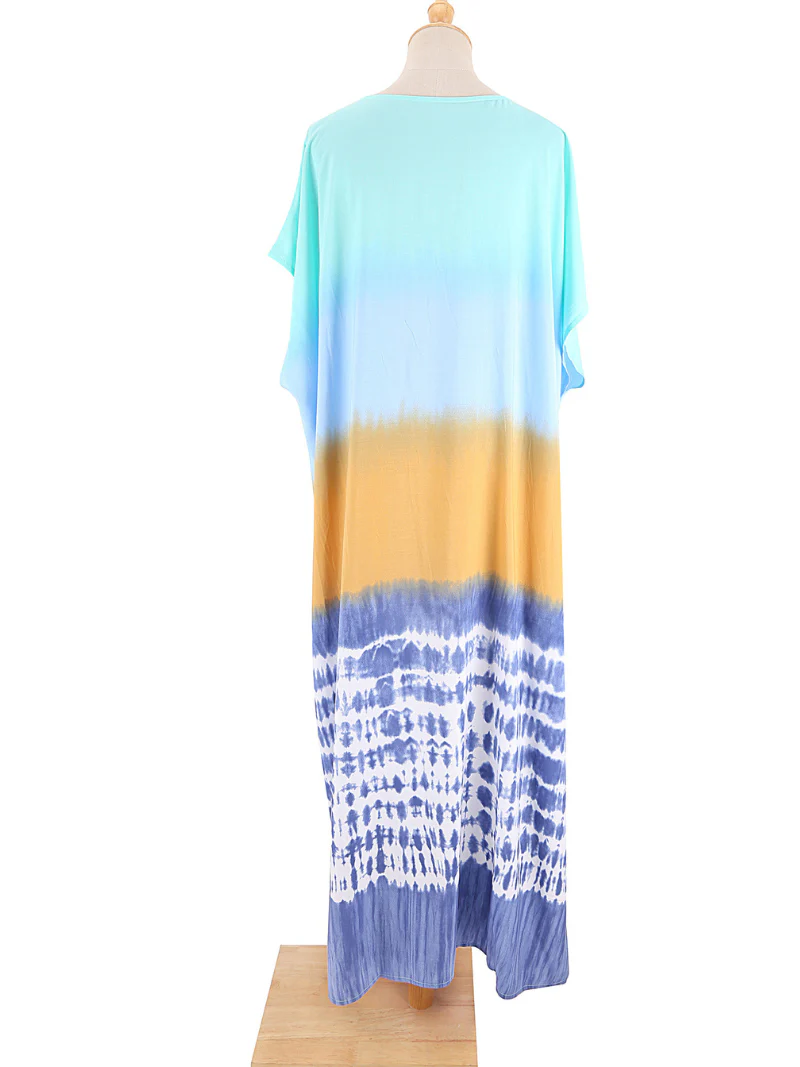 Never Look Back Rayon Stylish Kaftan Dress - Image 3