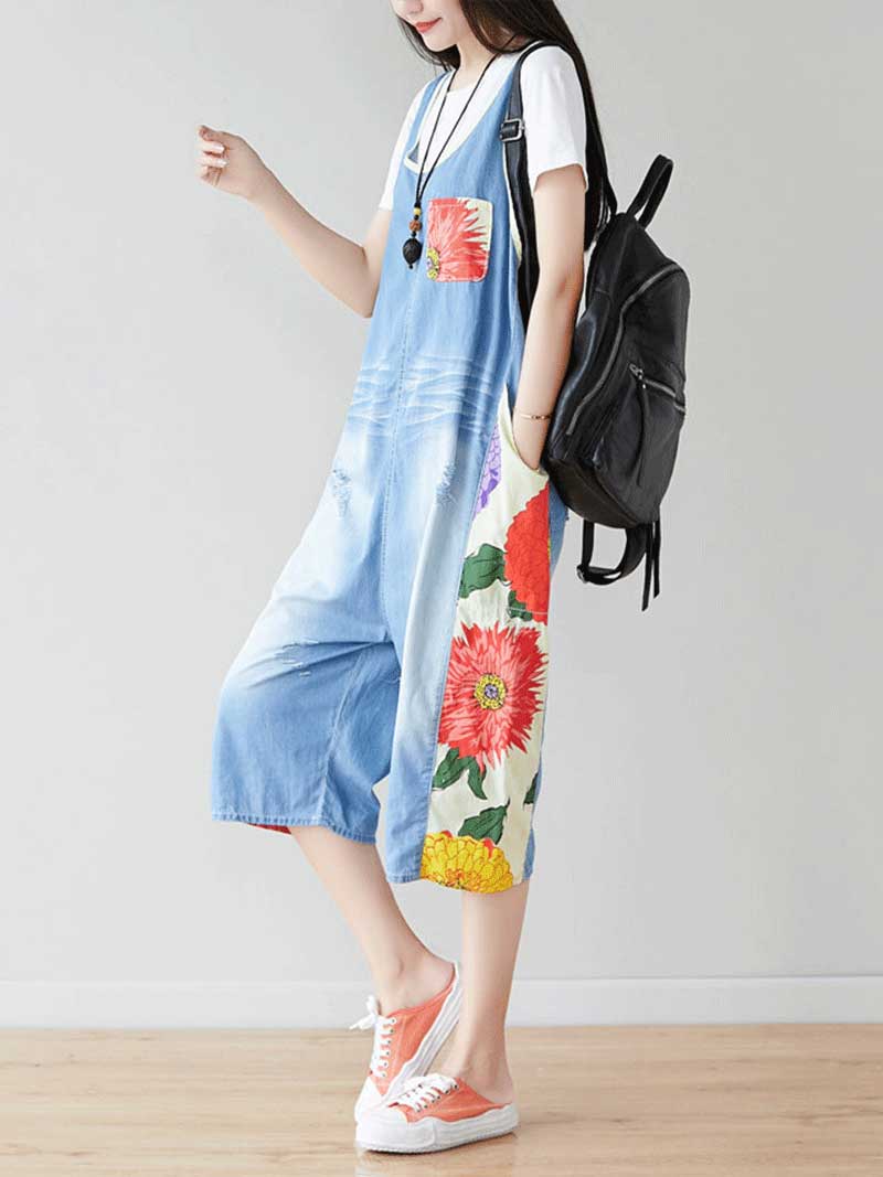 Never Lose Your Sense Denim Overall Dungarees - Image 3