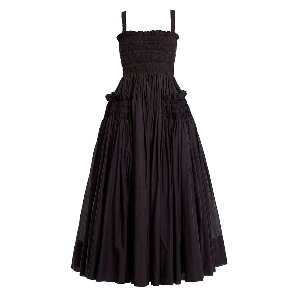 TAKARA Backless STRAPS PUFF MAXI Dress - Image 11