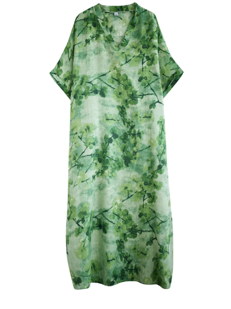Ocean Oasis Cool Loose Kaftan Dress - Image 3