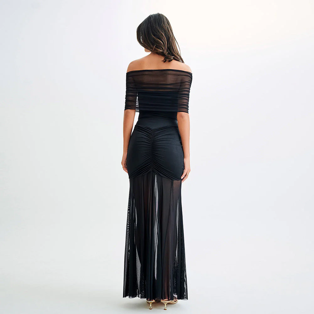 OFF SHOULDER Backless MAXI Dress - Image 12