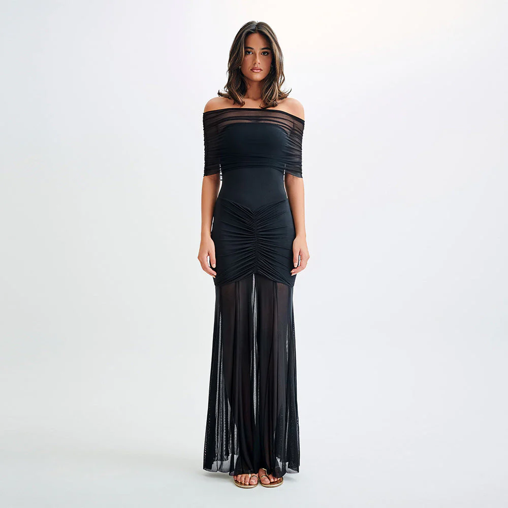 OFF SHOULDER Backless MAXI Dress - Image 16