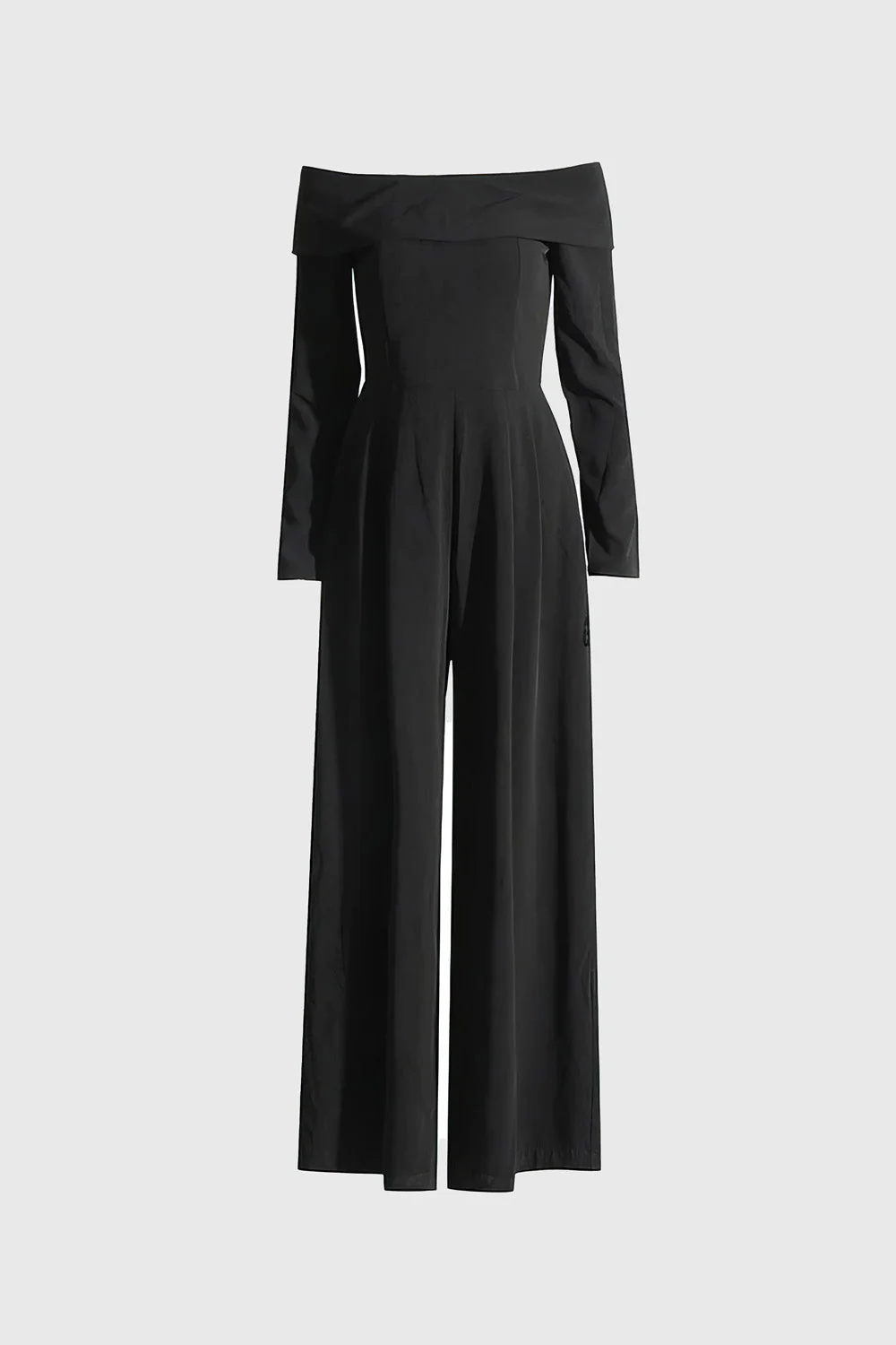 Off Shoulders Jumpsuit - Black - Image 3