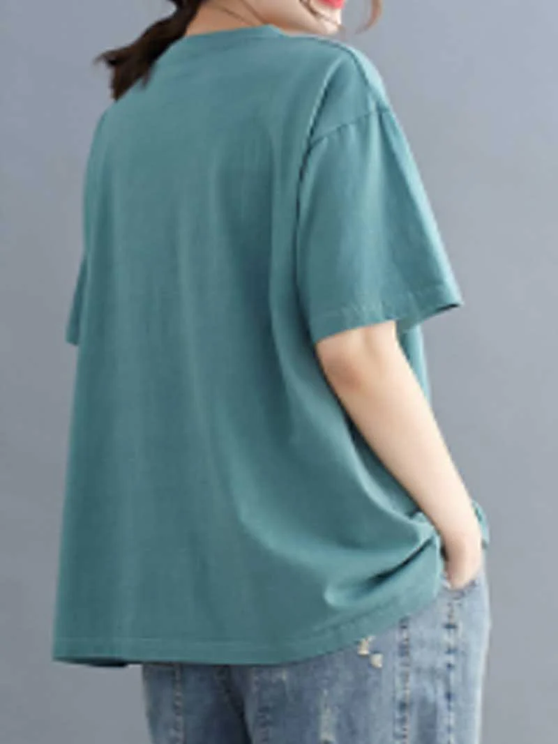 On Your Love Round Neck T-Shirt Top - Image 5
