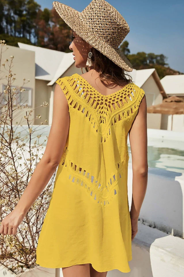 Openwork Sleeveless Cover-Up Dress - Image 14