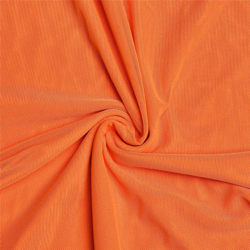 AKEMI ORANGE BODYCON MAXI Dress with STRAPS - Image 15