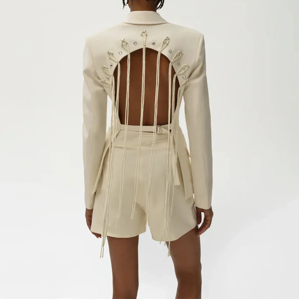 Backless Blazer with Laces - Image 3