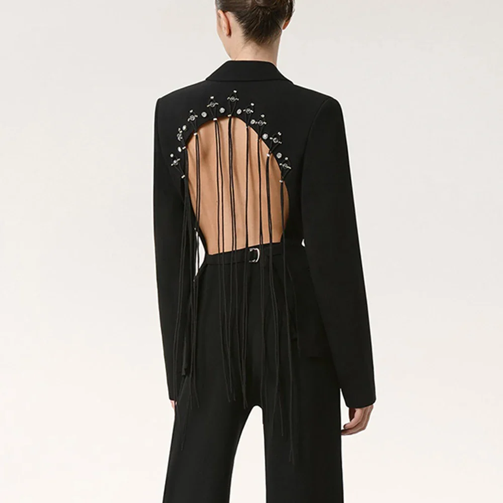 Backless Blazer with Laces - Image 6