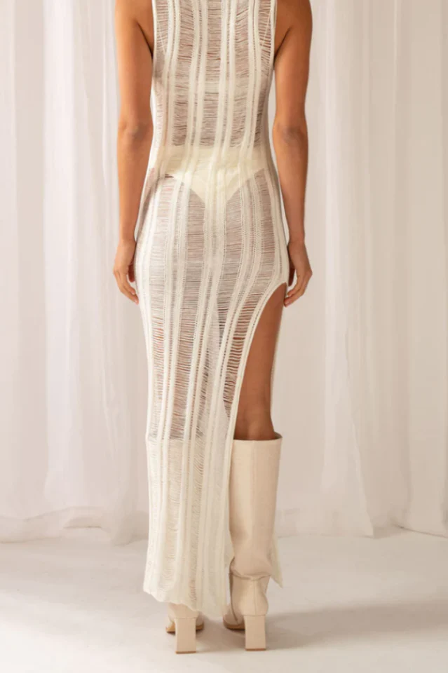 Perri Ladder Knit Maxi Dress - Image 5
