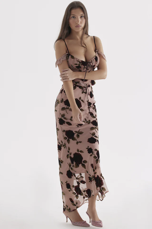 Pink Rose Dessert Top + Craft Skirt Set - Image 3