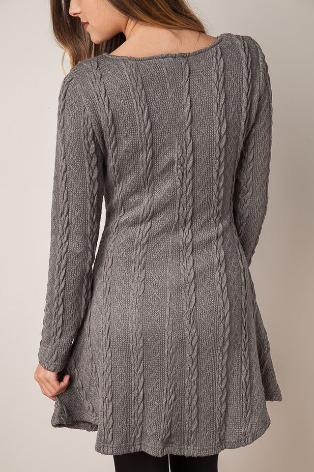 Plus Size Casual S-3XL Sweater Dress - Image 5
