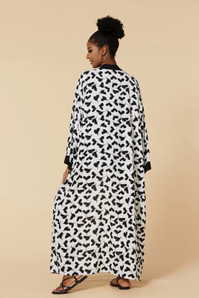 Print Belted Kimono Dress - Image 23