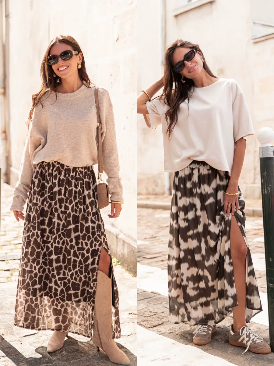 Printed Casual Mesh Dress - Image 3