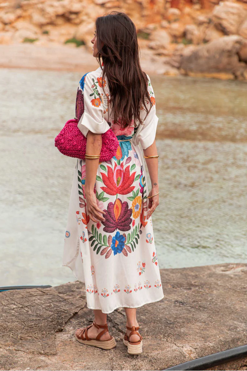 Printed Loose Beach Dress - Image 6