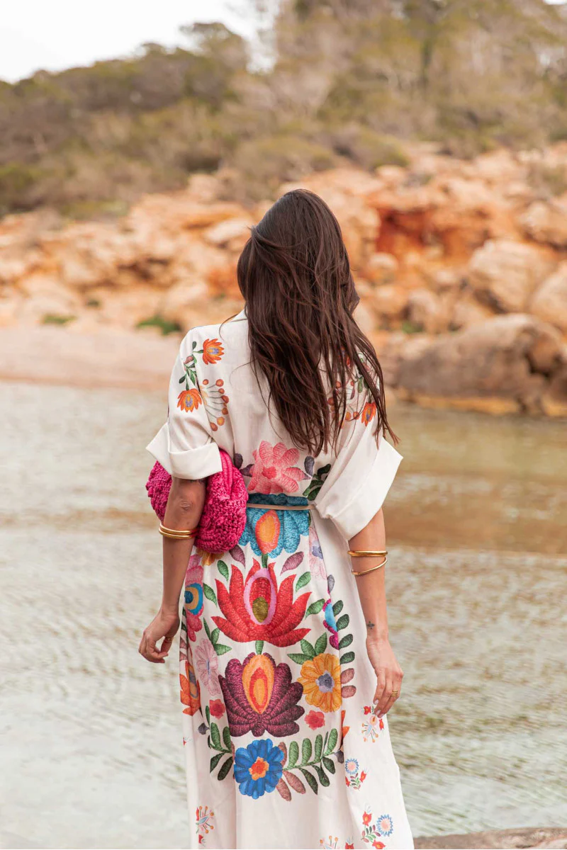 Printed Loose Beach Dress - Image 7