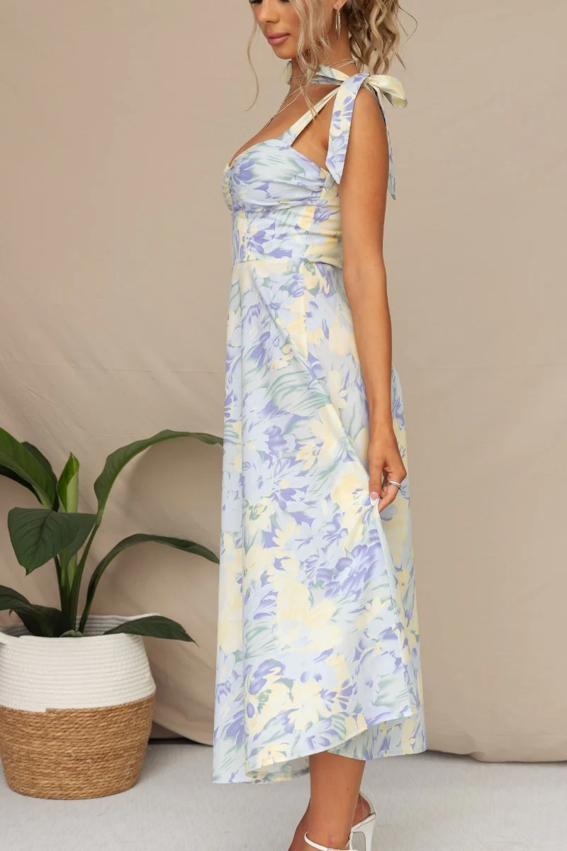 Printed Mid-Length Dress - Image 5