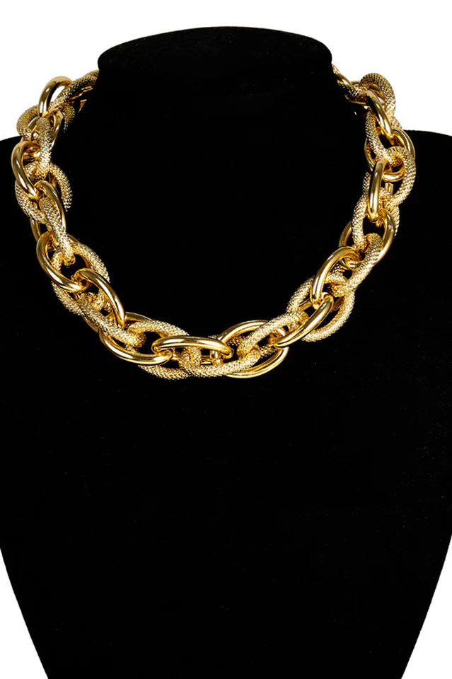 Punk Lock Choker Necklace - Image 6