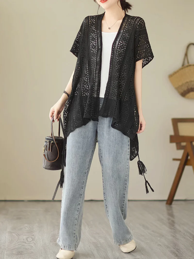 Pure Soul Bat Sleeves Stylish Cardigan jacket - Image 2