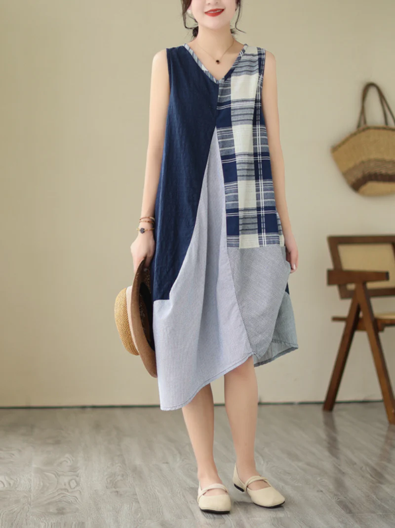 Pure Soul V-neck Middle Waist Midi Dress - Image 7