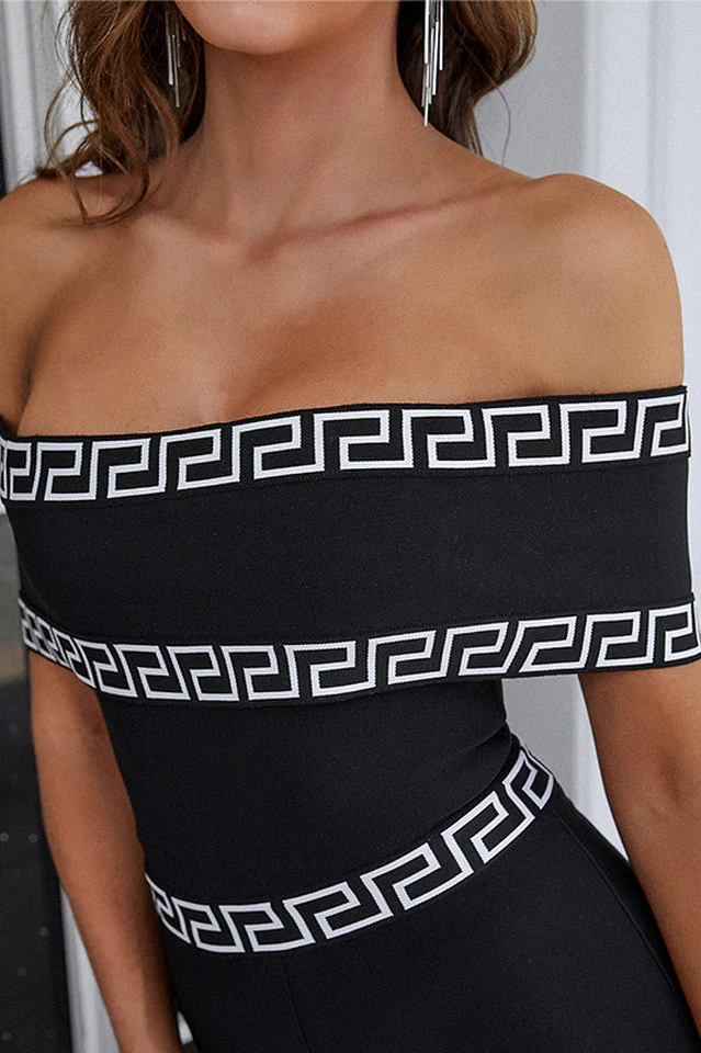 Quilla Black Off Shoulder Jumpsuit - Image 5