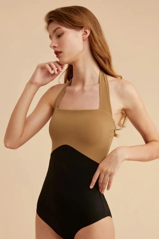Quinn Halter Neck One Piece Swimsuit - Image 3