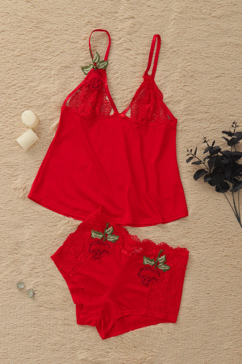 Red Beauty And The Beast Pajamas - Image 4