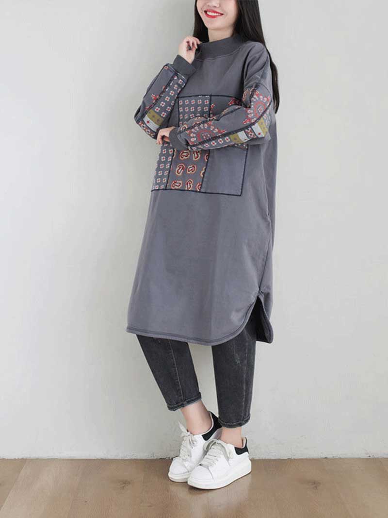 Remember  Me Alway Turtleneck Pullover Sweater Midi Dress - Image 12