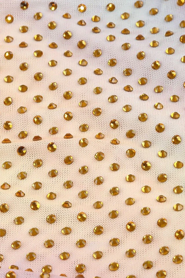 Rhinestone Embellished One Shoulder Dress - Image 5