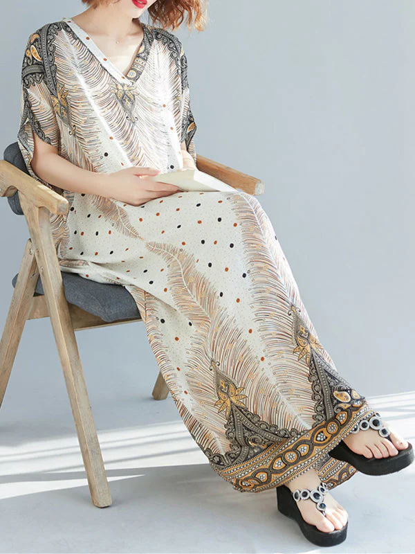 Rhombus Sprout Kaftan Dress - Image 6