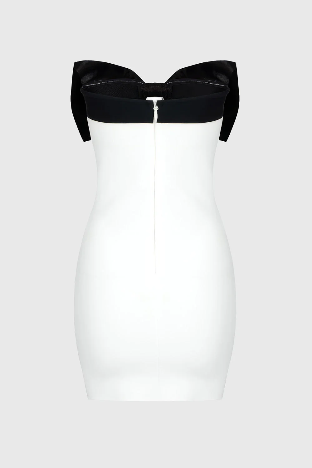 Ribbon Mini Dress - White - Image 3