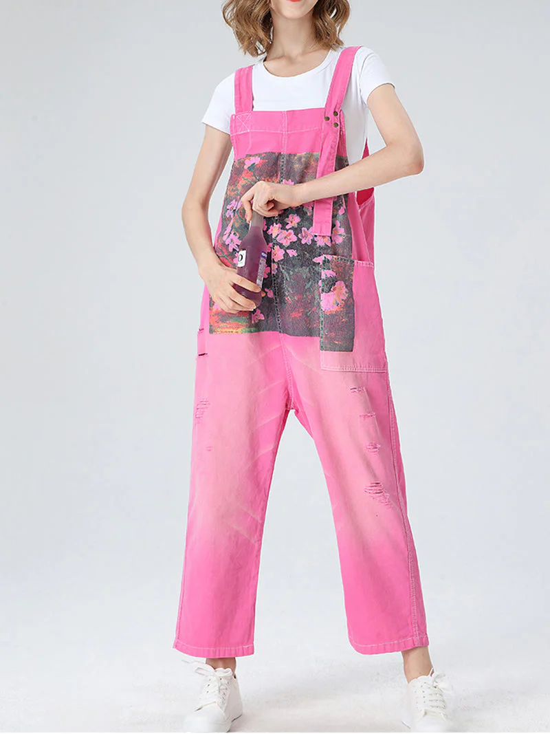 Right Into Your Heart Cotton Overalls - Image 5