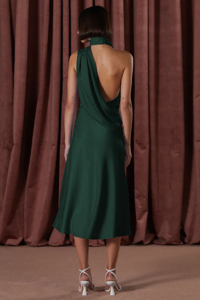 Robbia Satin Midi Dress - Image 14