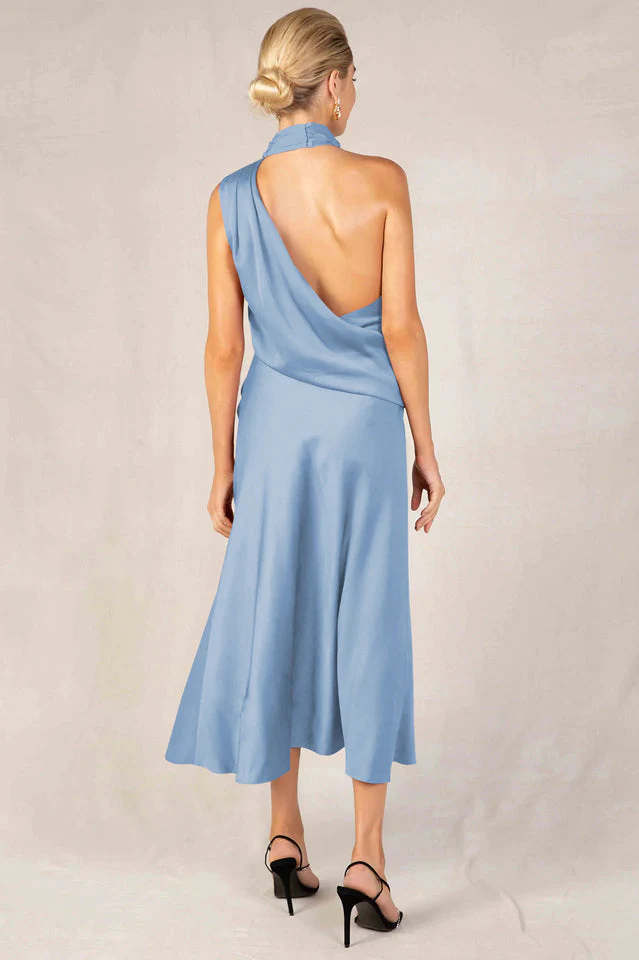 Robbia Satin Midi Dress - Image 31